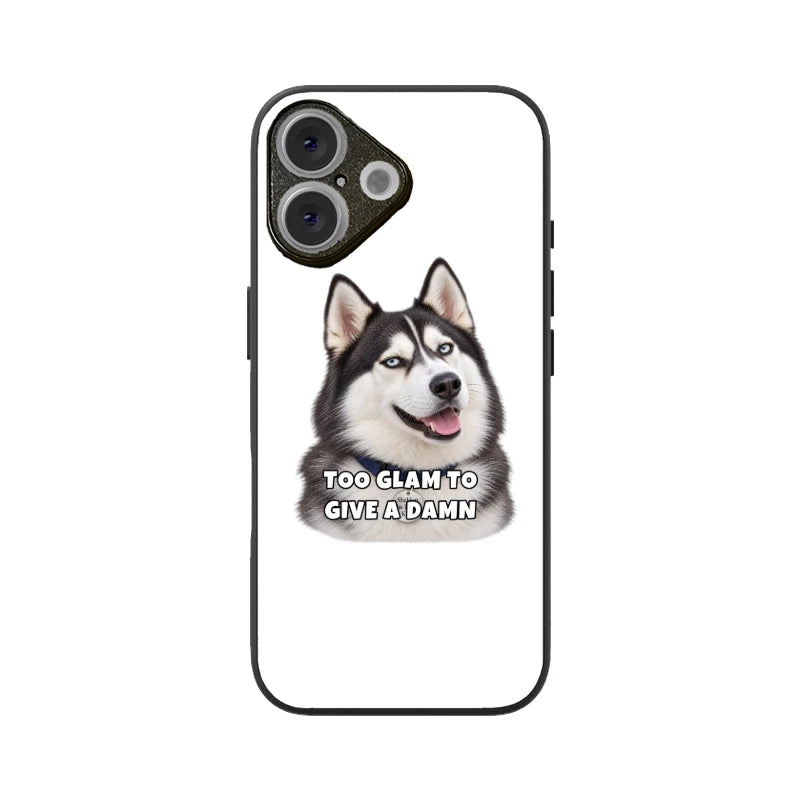 Sheldon Phone Case - Too Glam to Give a Damn - Apple iPhone 16 Plus