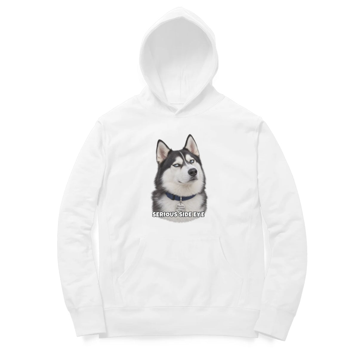 Sheldon Hoodie - Serious Side Eye - White