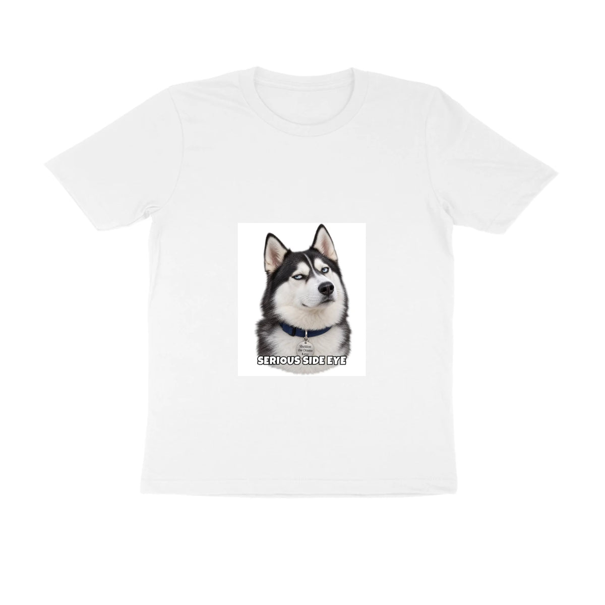 Sheldon Tee - Serious Side Eye - White