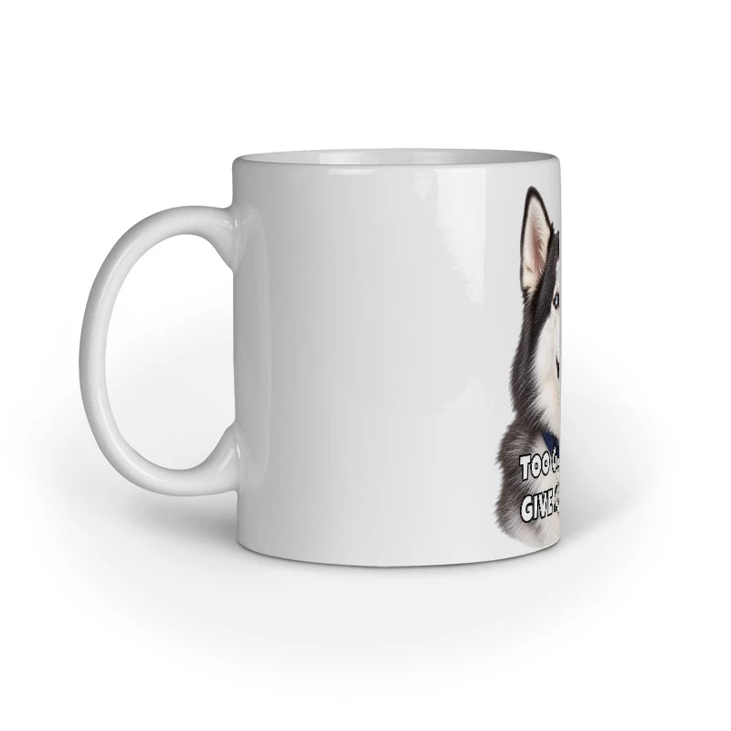 Sheldon Mug - Too Glam to Give a Damn - White